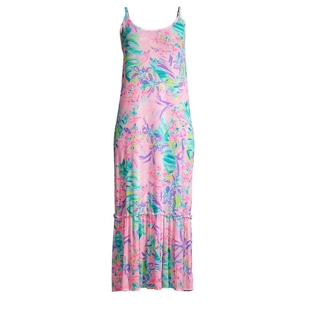Lilly Pulitzer Pink Floral Maxi Dress - Picture 2 of 12